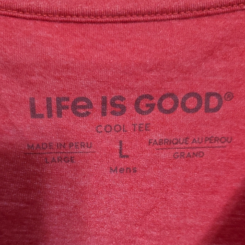 Life Is Good - WTF Where's The Fish? Red T-shirt - Picture 2 of 7